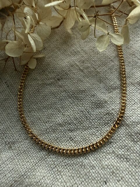 18K Vintage - Halsband Pansar 38cm