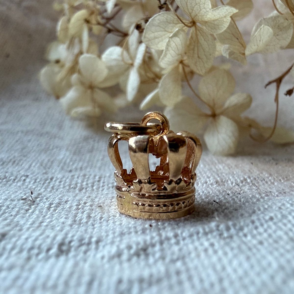 18K Vintage - Hängsmycke Krona