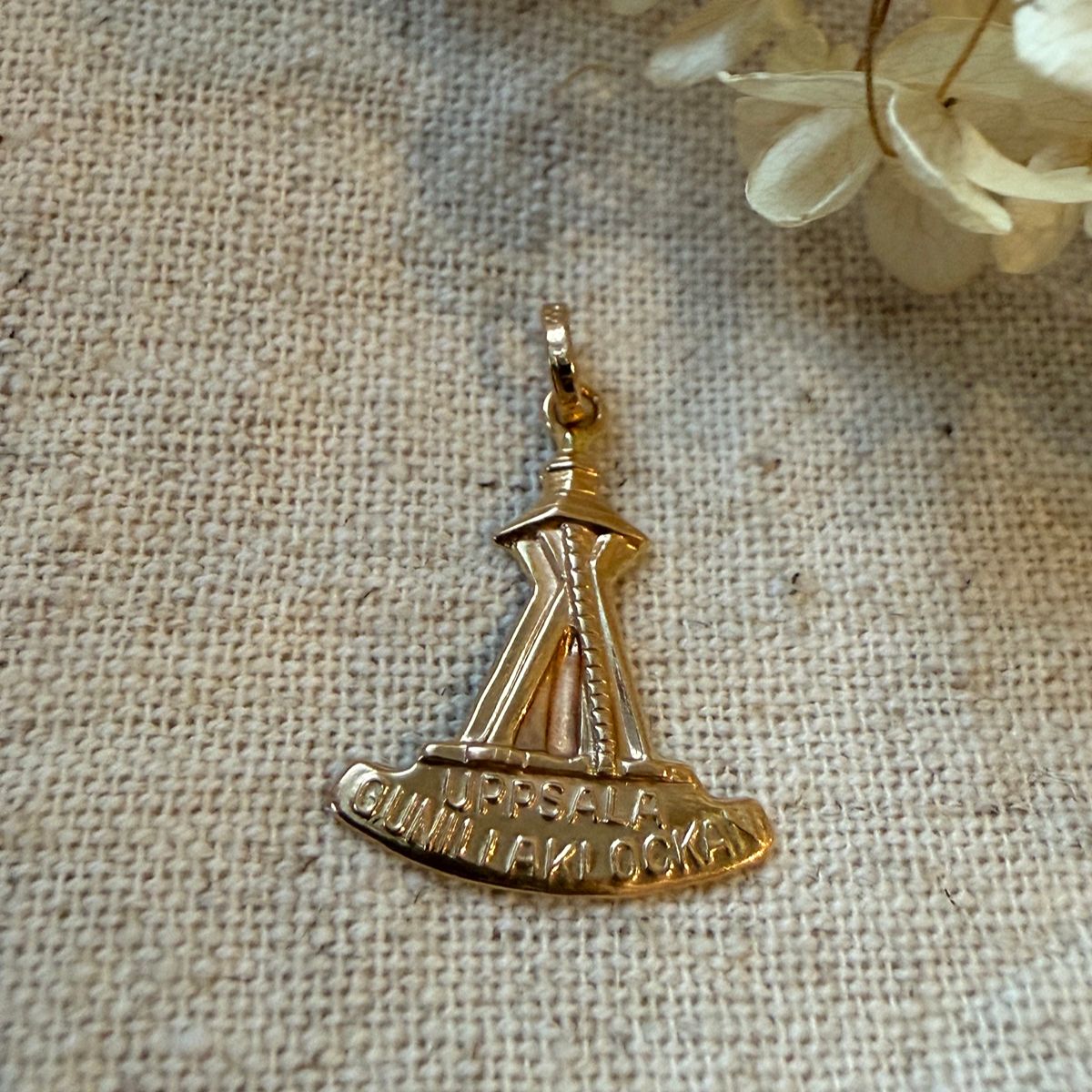 18K Vintage - Hängsmycke Gunillaklockan