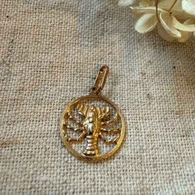 18K Vintage - Hängsmycke Stjärntecken Kräfta