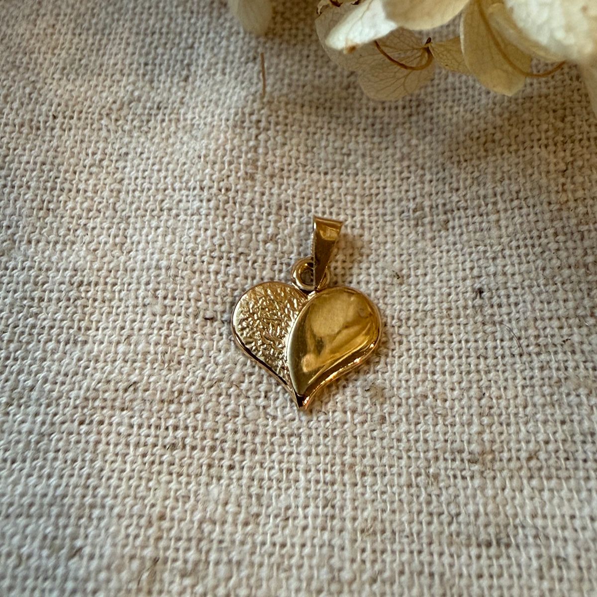 18K Vintage - Hängsmycke Hjärta