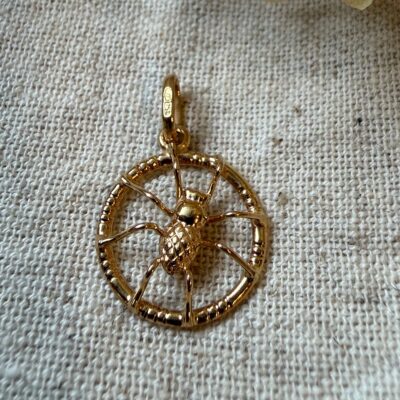 18K Vintage - Hängsmycke Spindel