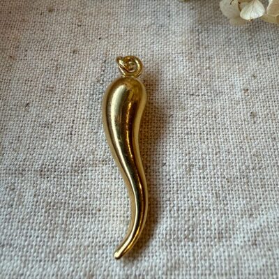 18K Vintage - Hängsmycke Italienskt horn